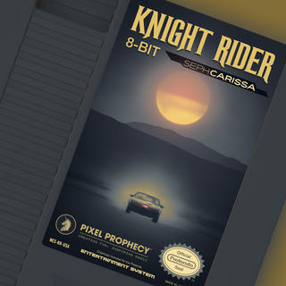The cover image depicting a NES cartridge with a cover of a fictitious game called Knight Rider 8-Bit by Seph Carissa.